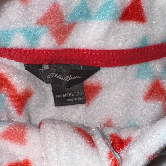 Eddie Bauer Girls Fleece Zip up Pullover Size M 10/12 - Picture 3 of 4